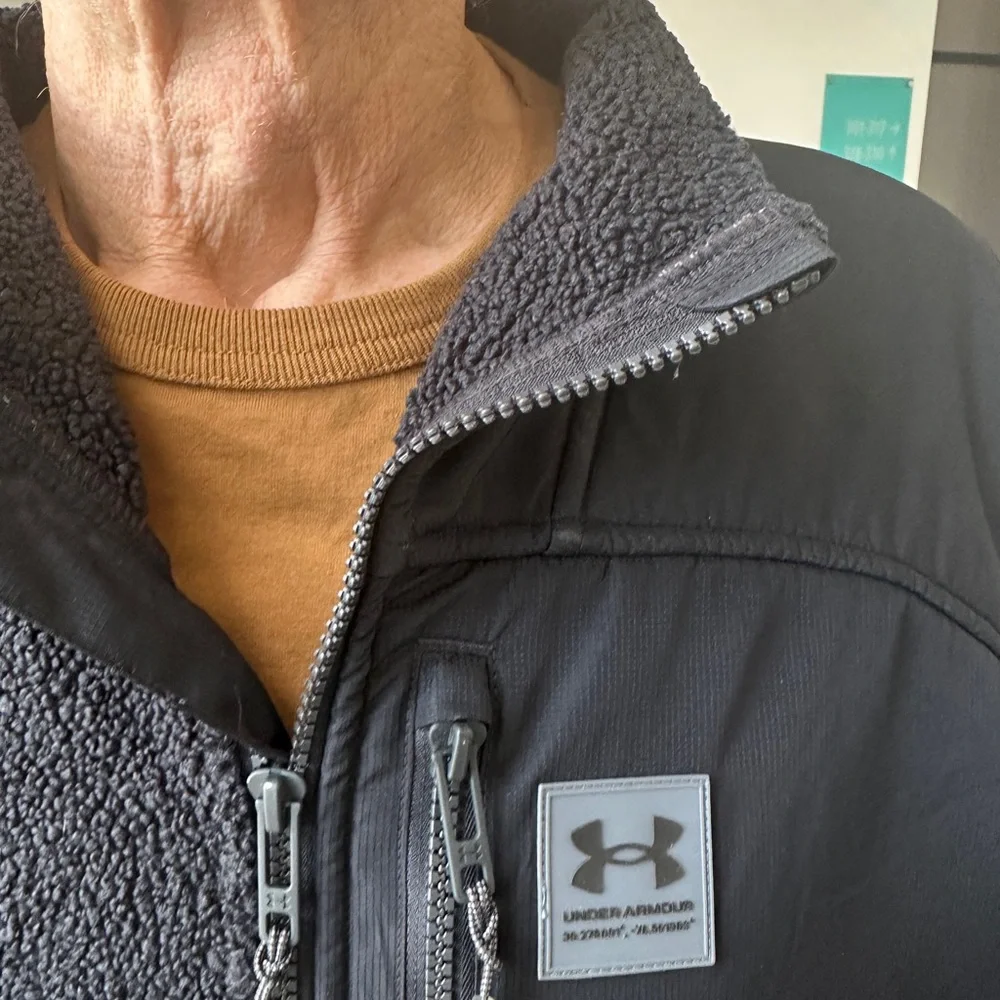 Under Armour Charcoal Fleece Jacket XXL - Picture 10 of 12
